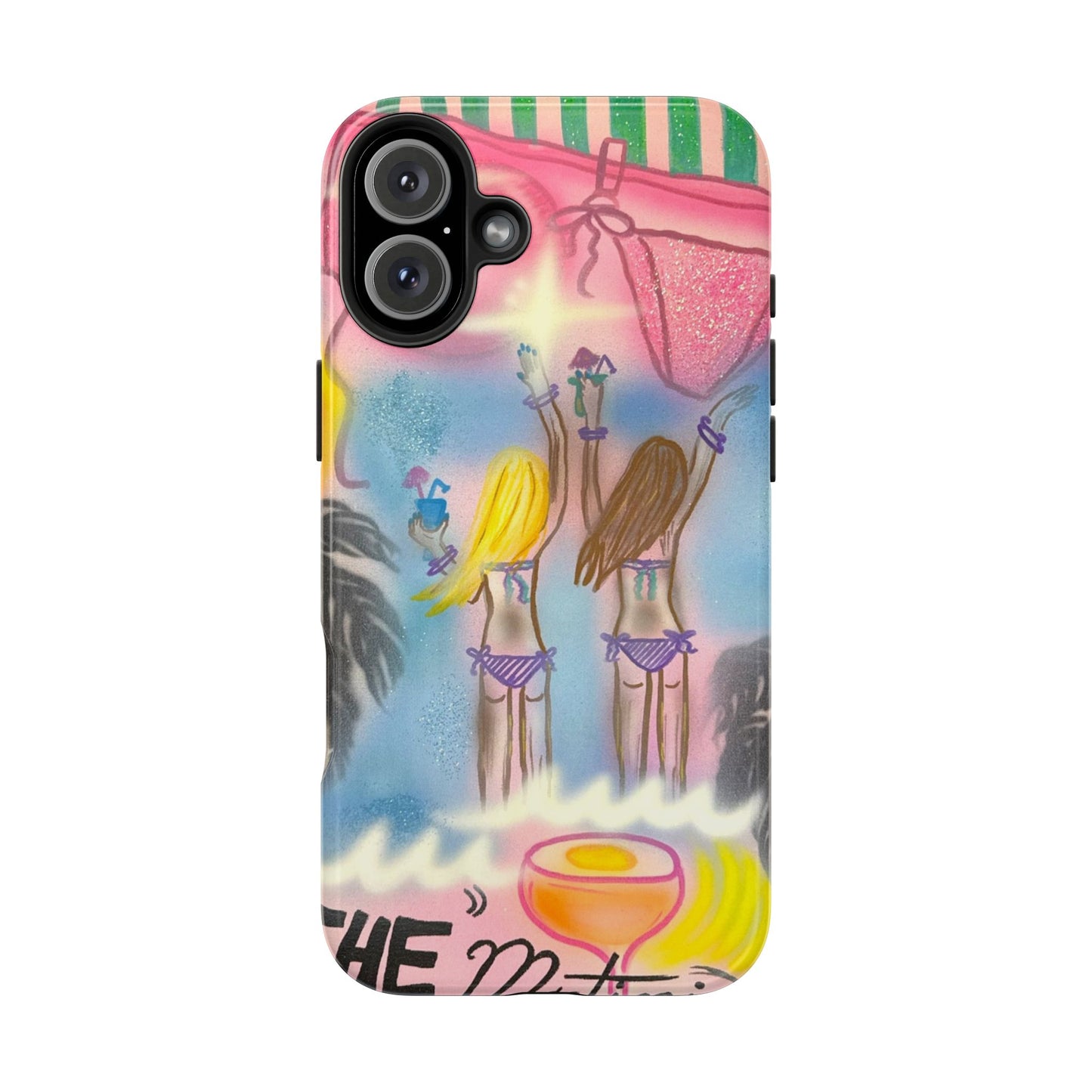 "kinis & tinis" airbrush iPhone case