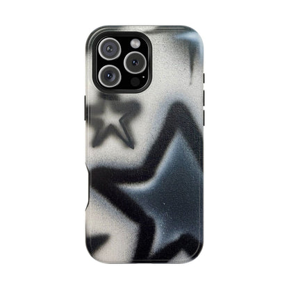 MagSafe "black & white stars" airbrush iPhone case