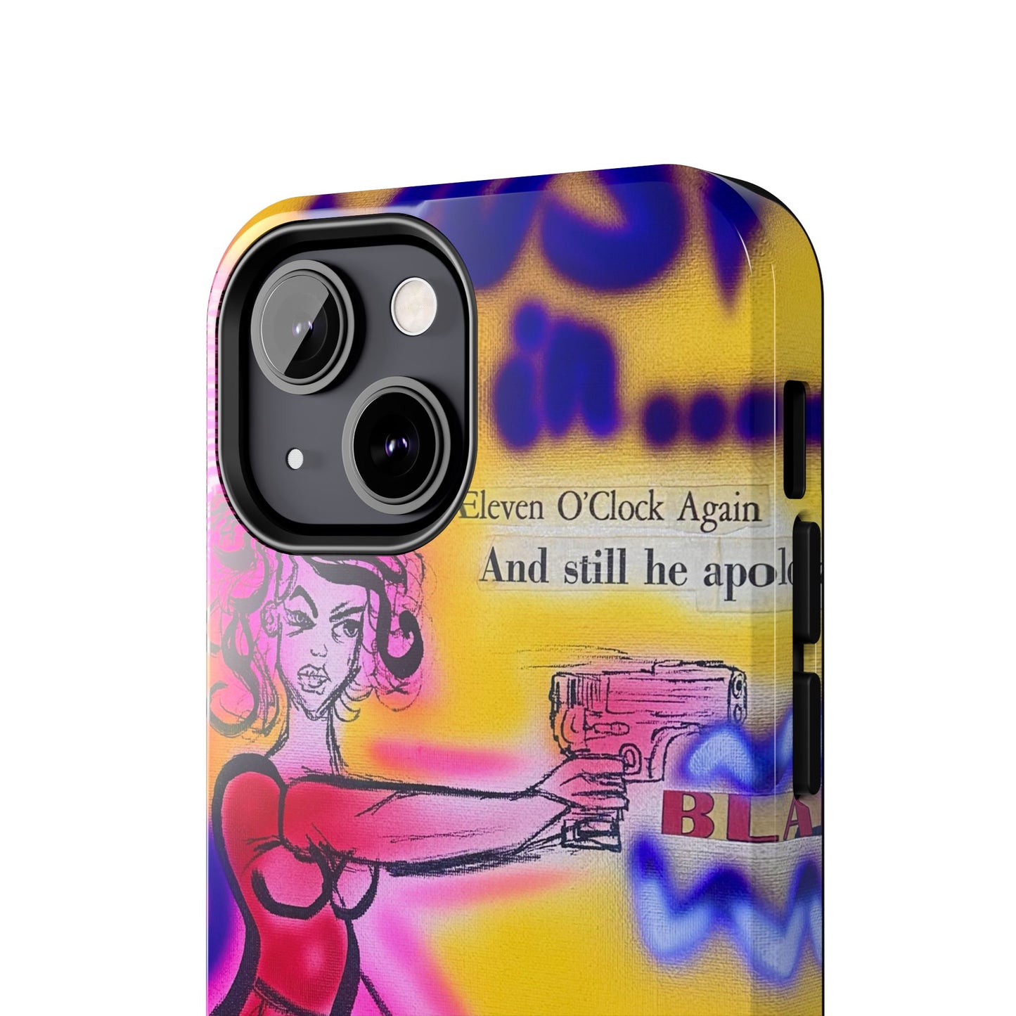 "spiraling thoughts" airbrush iPhone case