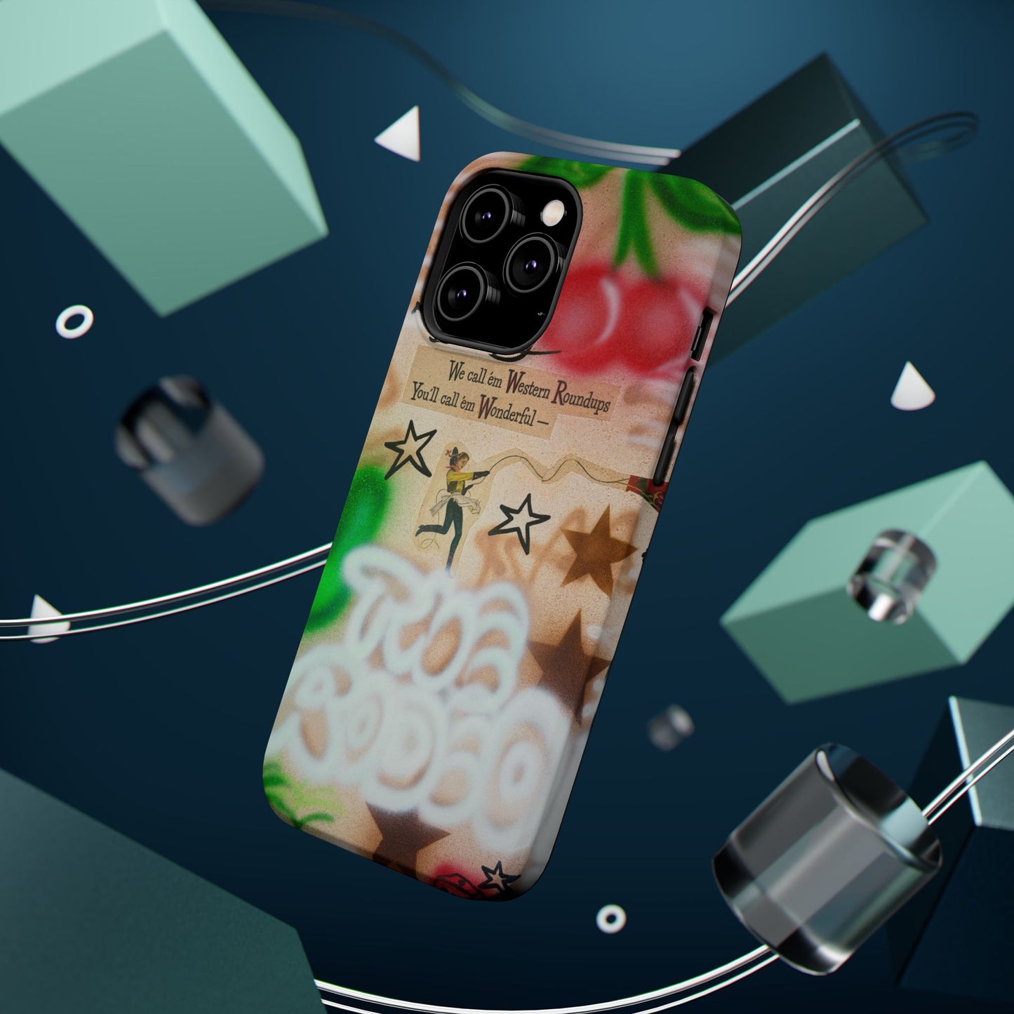 MagSafe "the rodeo" airbrush iPhone case