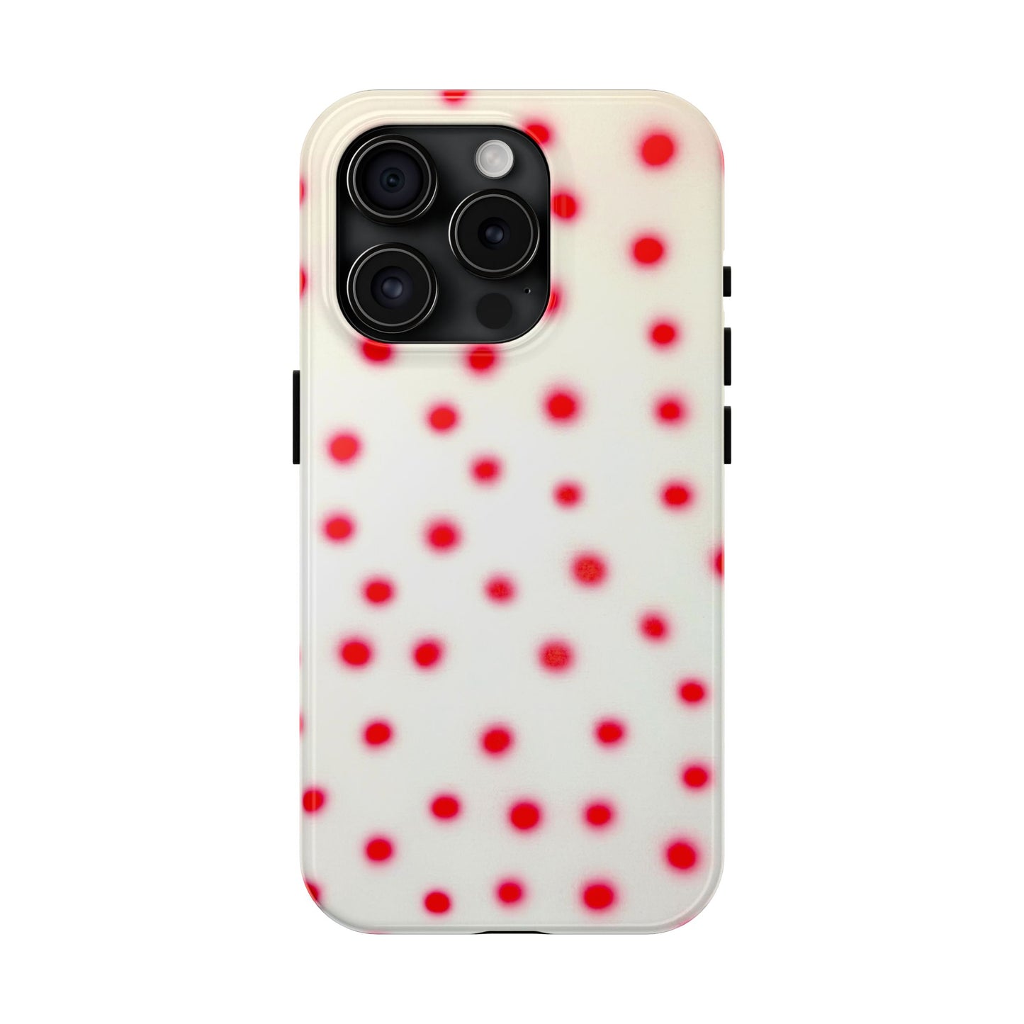 "vanilla cherry polka dot" airbrush iPhone case