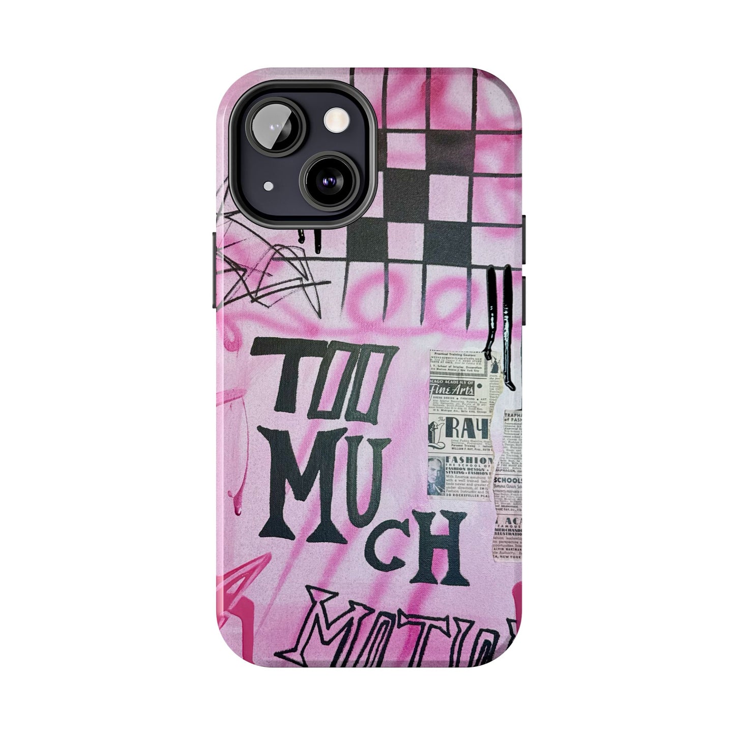 "too much motion" airbrush iPhone case