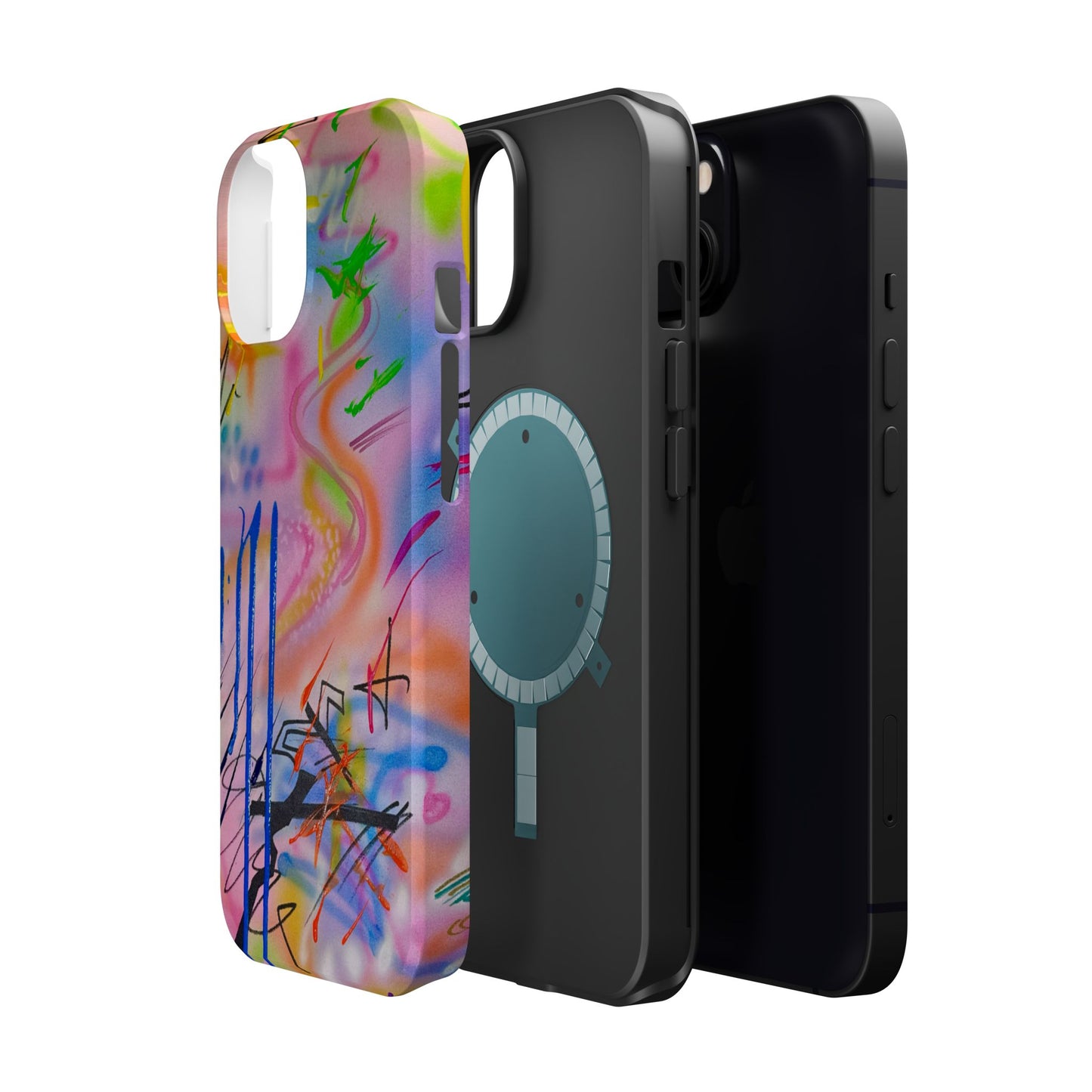 MagSafe "neon haze" airbrush iPhone case