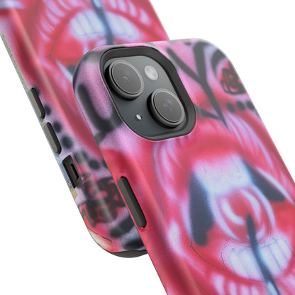 MagSafe "be happy, go lucky" Airbrush-iPhone-Hülle