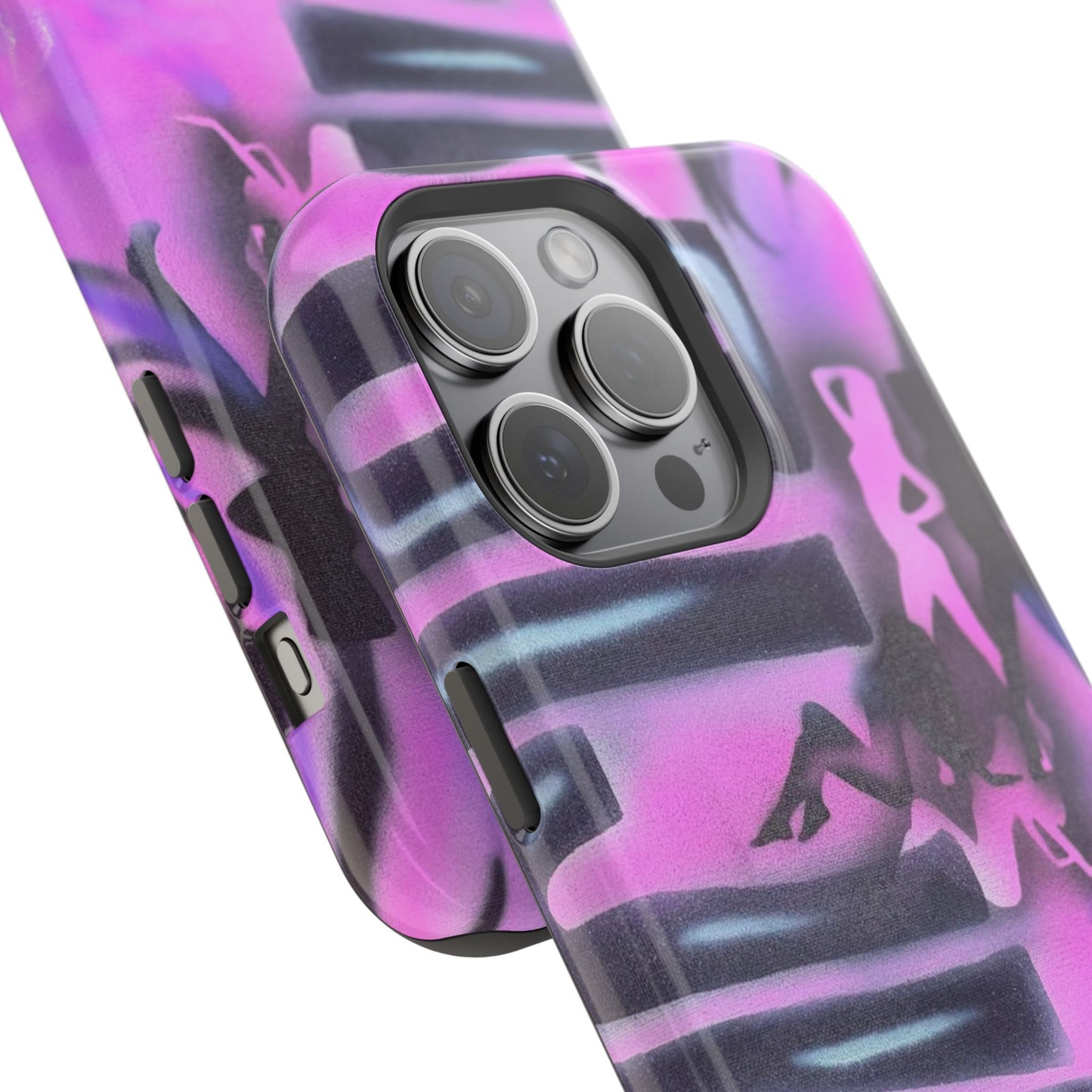 MagSafe "neon nights" airbrush iPhone case