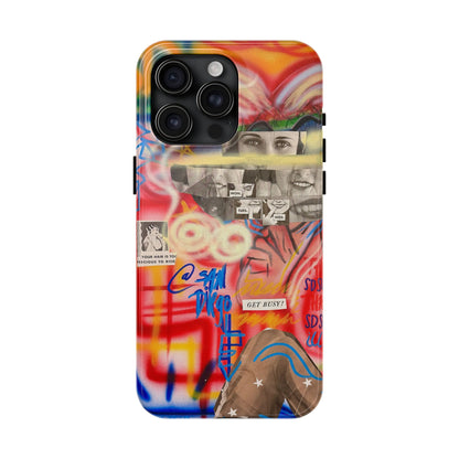 "get busy!" airbrush iPhone case