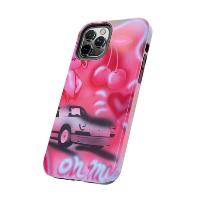 "on her way" airbrush iPhone case