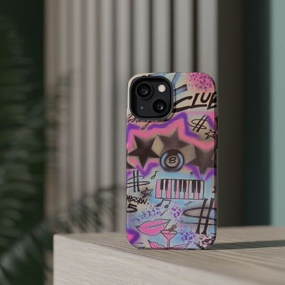 MagSafe "jazz club" airbrush iPhone case