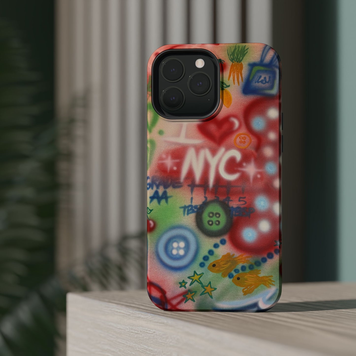 MagSafe "i <3 NYC" airbrush iPhone case