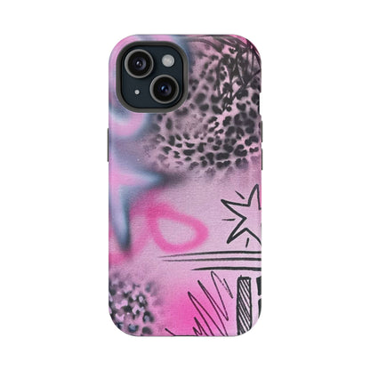 MagSafe "onyx cheetah" Airbrush iPhone Hülle
