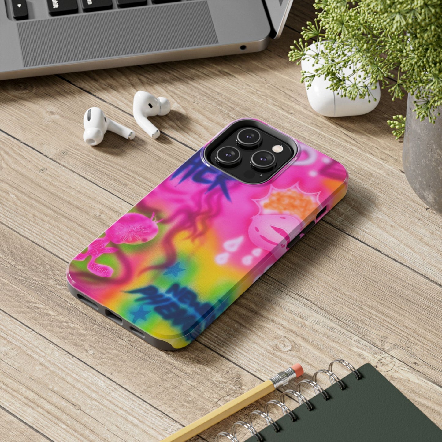 "wanted" airbrush iPhone case