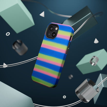 MagSafe "sherbet stripes" airbrush iPhone case