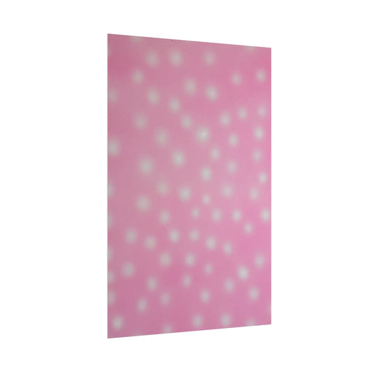 "strawberry swirl polka dot" airbrush rolled print