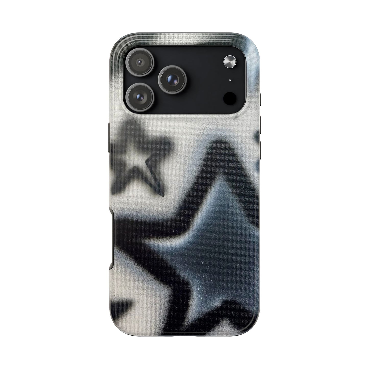 "black & white stars" airbrush iPhone case