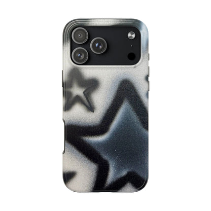 "black & white stars" airbrush iPhone case