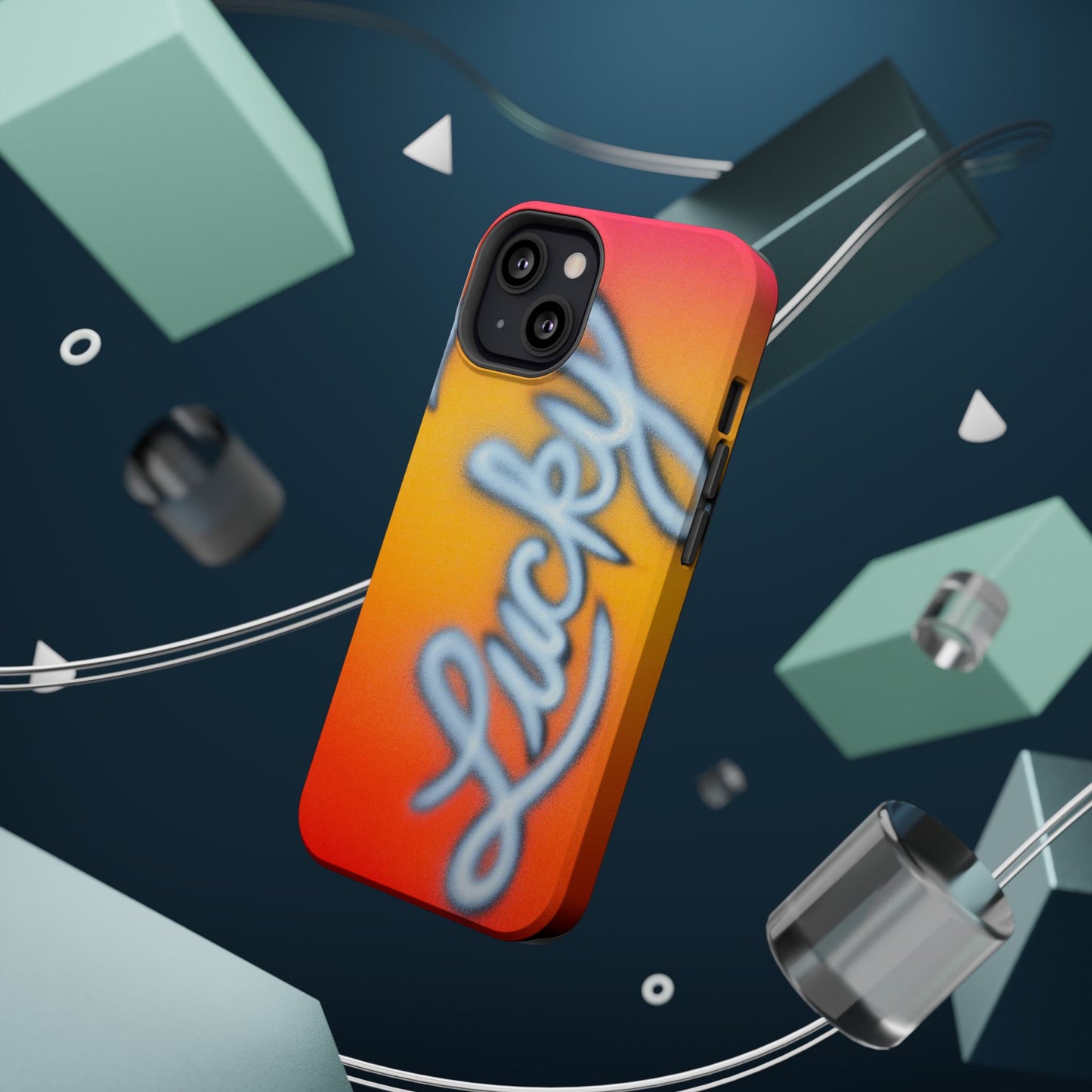MagSafe "lucky" airbrush iPhone case
