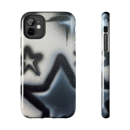 "black & white stars" airbrush iPhone case