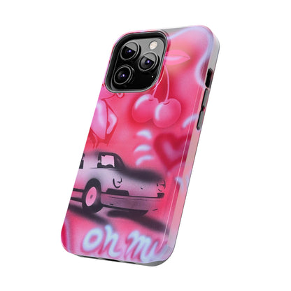 "on her way" airbrush iPhone case