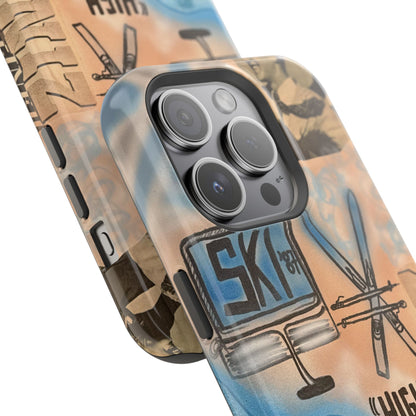 MagSafe „high in the clouds“ Airbrush iPhone Hülle