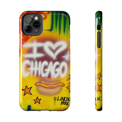 "chicago" airbrush iPhone case