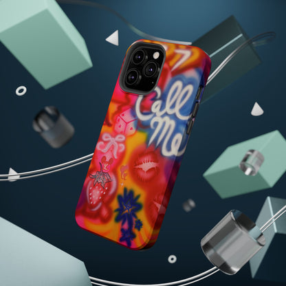 MagSafe "CALL ME!" airbrush iPhone case