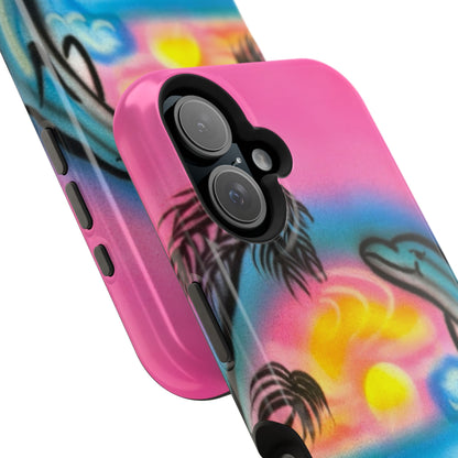 MagSafe "Delfinliebe" Airbrush iPhone-Hülle