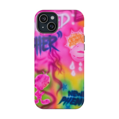 MagSafe "wanted" airbrush iPhone case