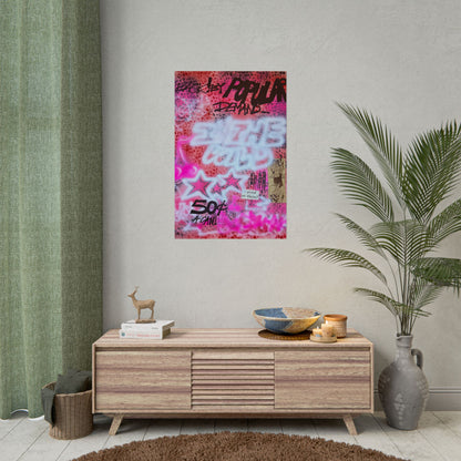 "in the wild" airbrush rolled print