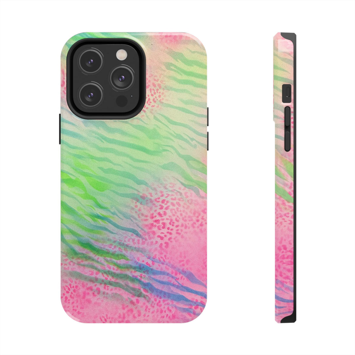 "teal cheetah" airbrush iPhone case