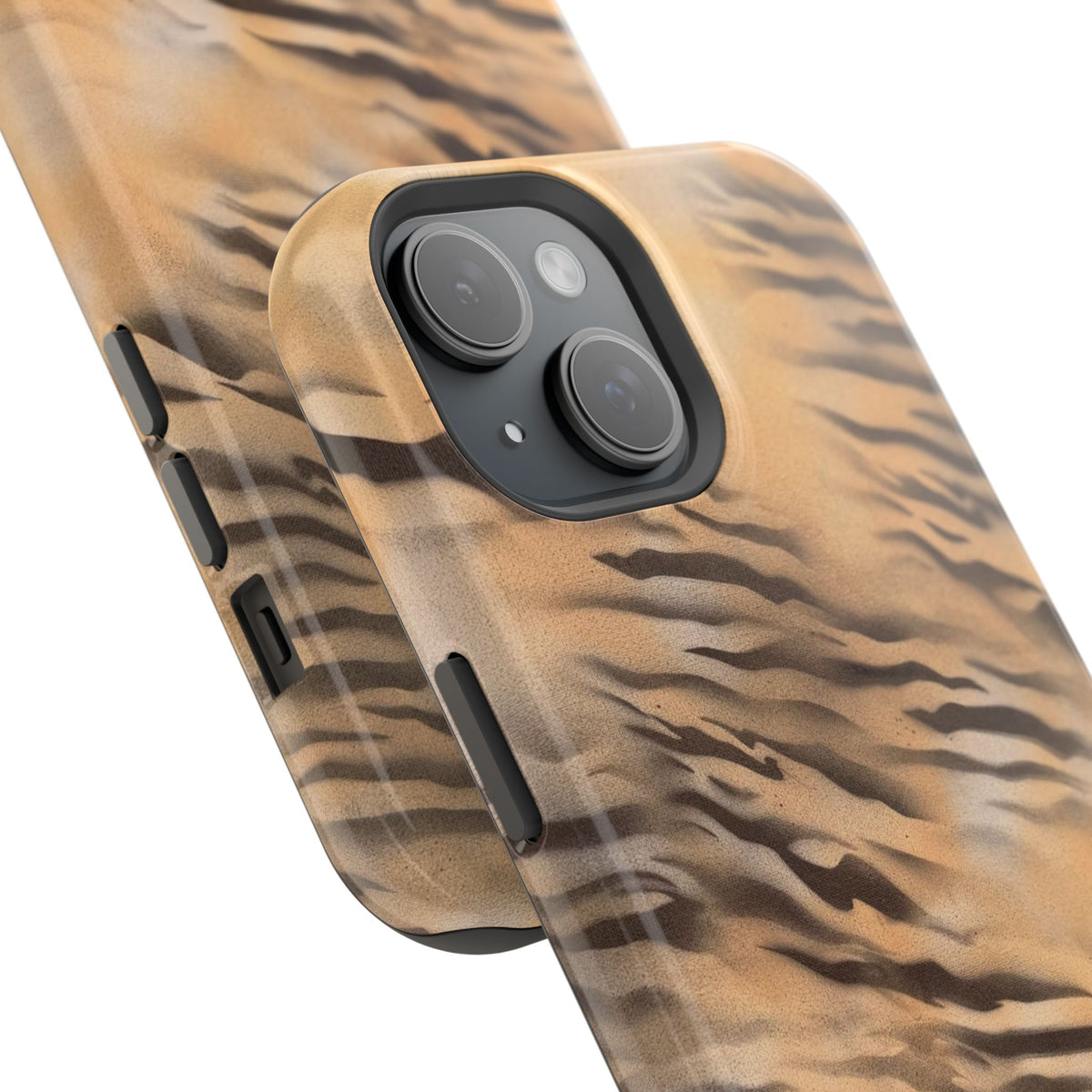 MagSafe "neutral tiger" airbrush iPhone case
