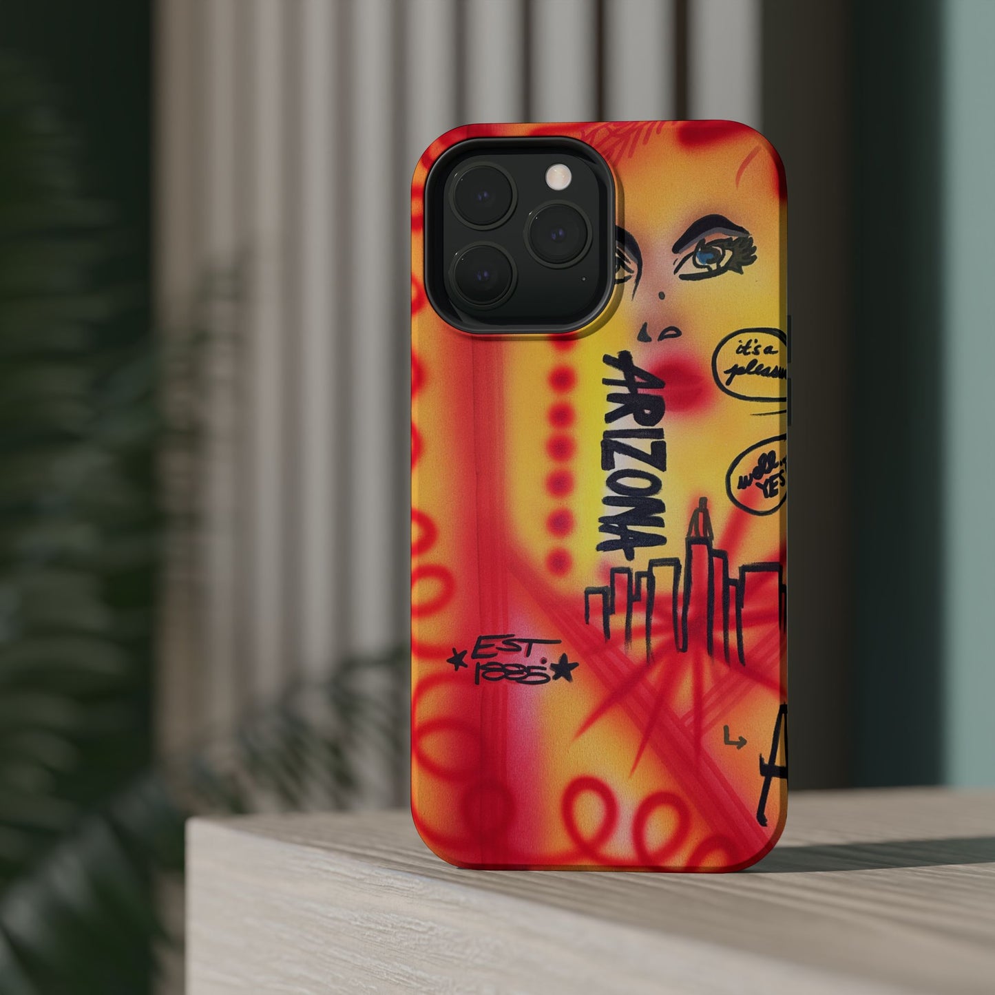 MagSafe "tempe, az" airbrush iPhone case