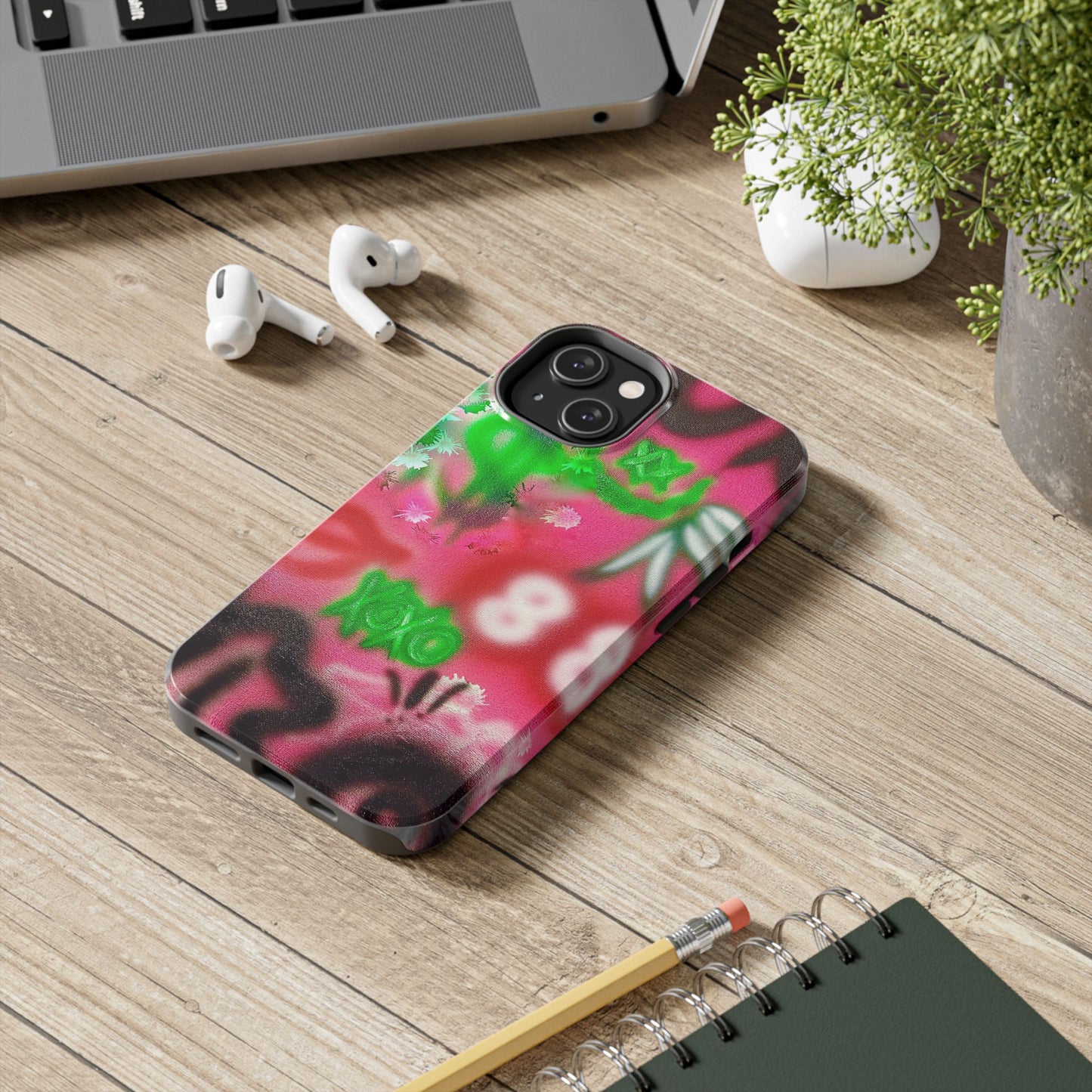 "electr!c dreamz" airbrush iPhone case
