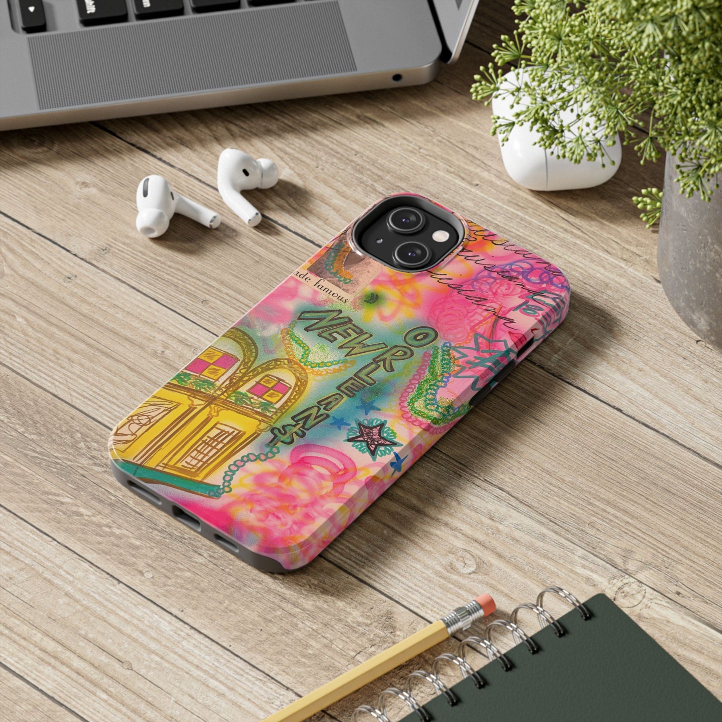 "new orleans, la" airbrush iPhone case