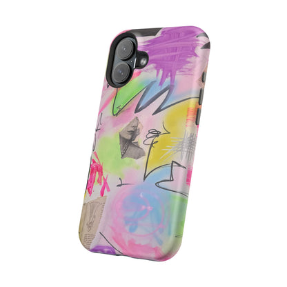 MagSafe "pastel static" airbrush iPhone case