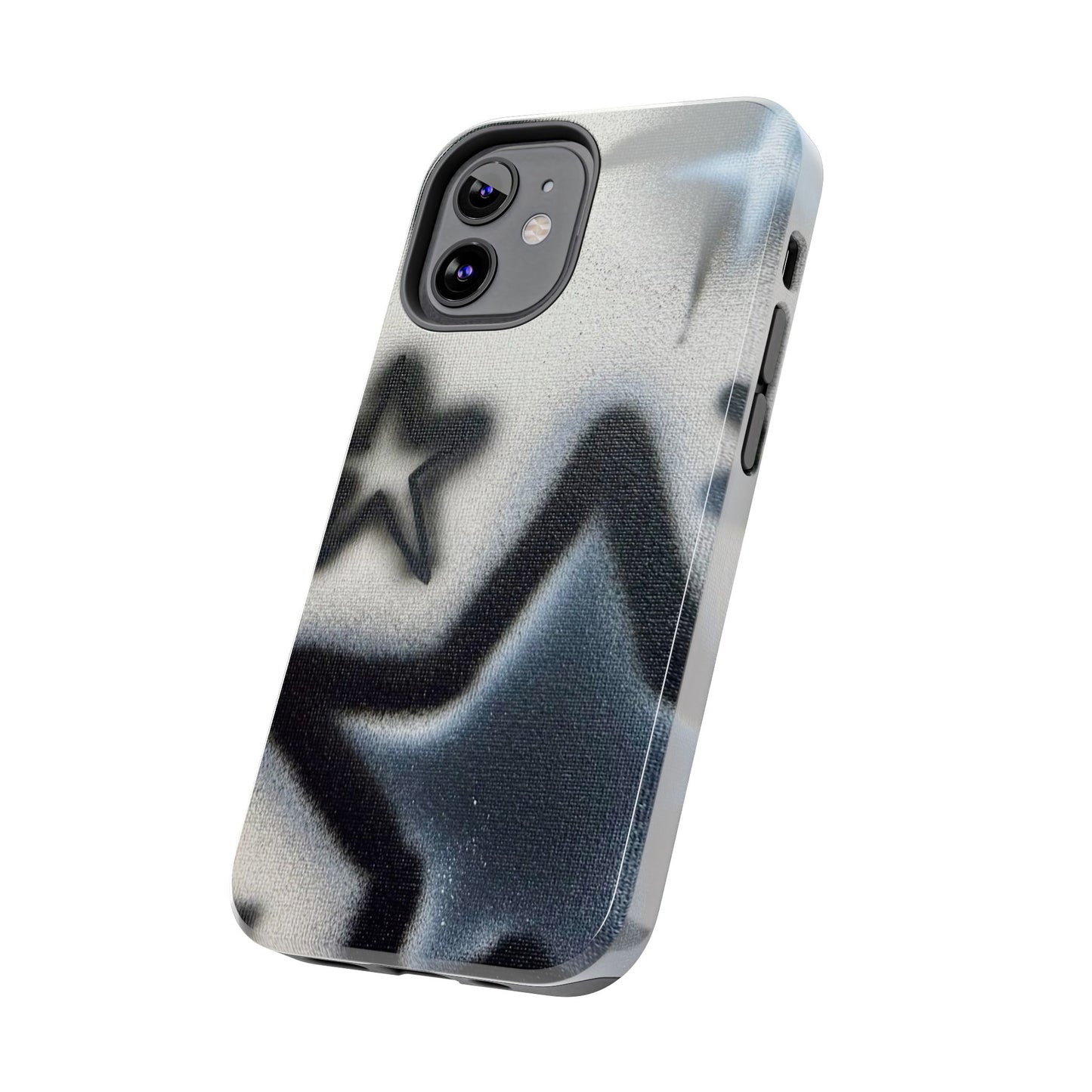 "black & white stars" airbrush iPhone case