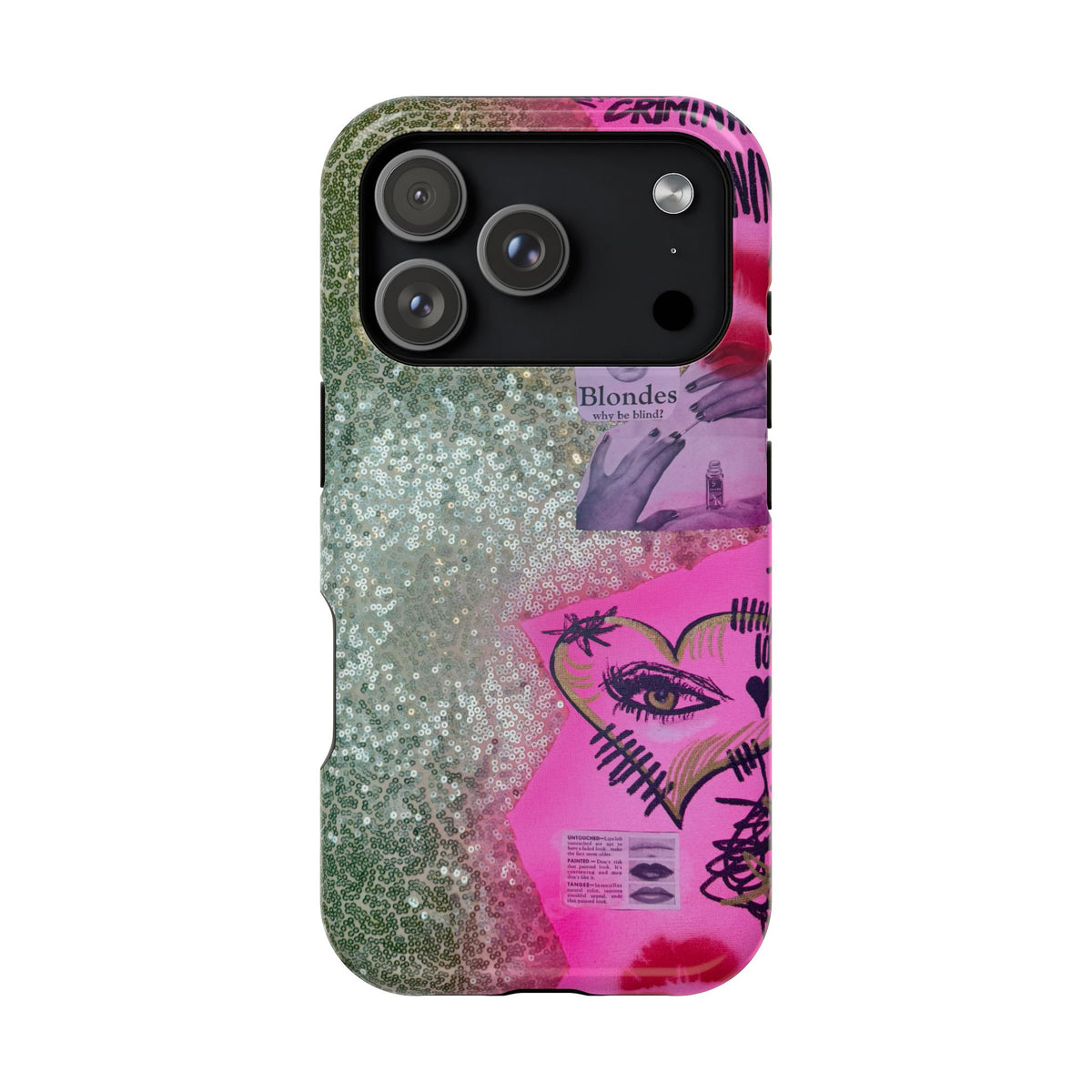 MagSafe "glitter gloss" airbrush iPhone case