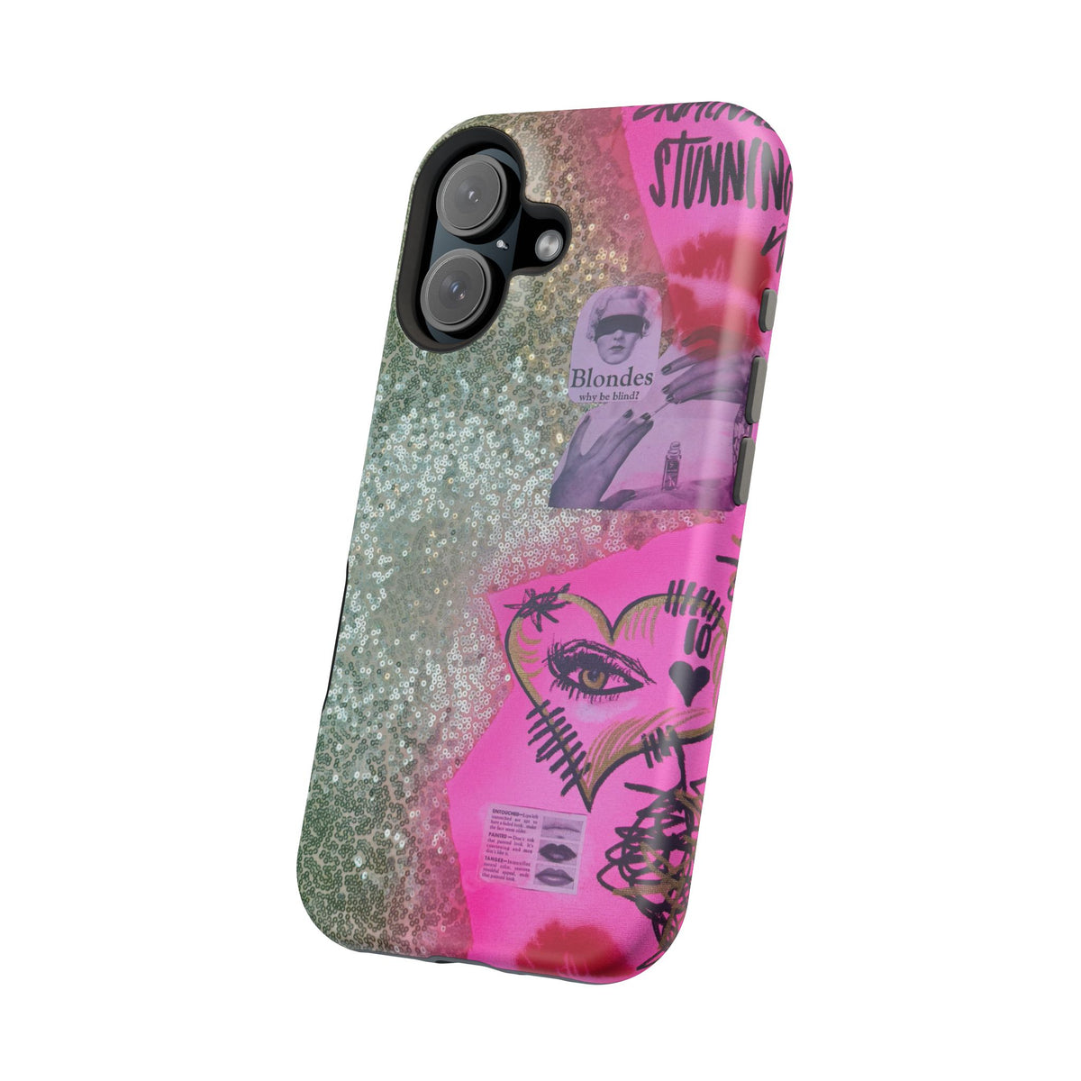 MagSafe "glitter gloss" airbrush iPhone case