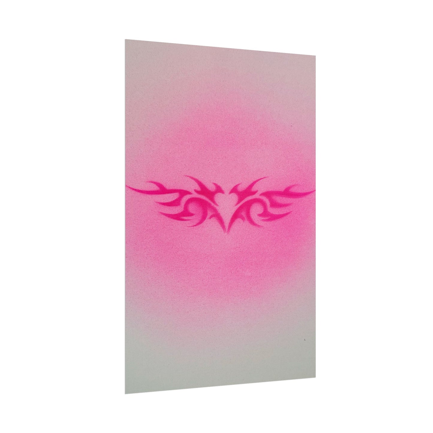 "trampstamp" airbrush rolled print