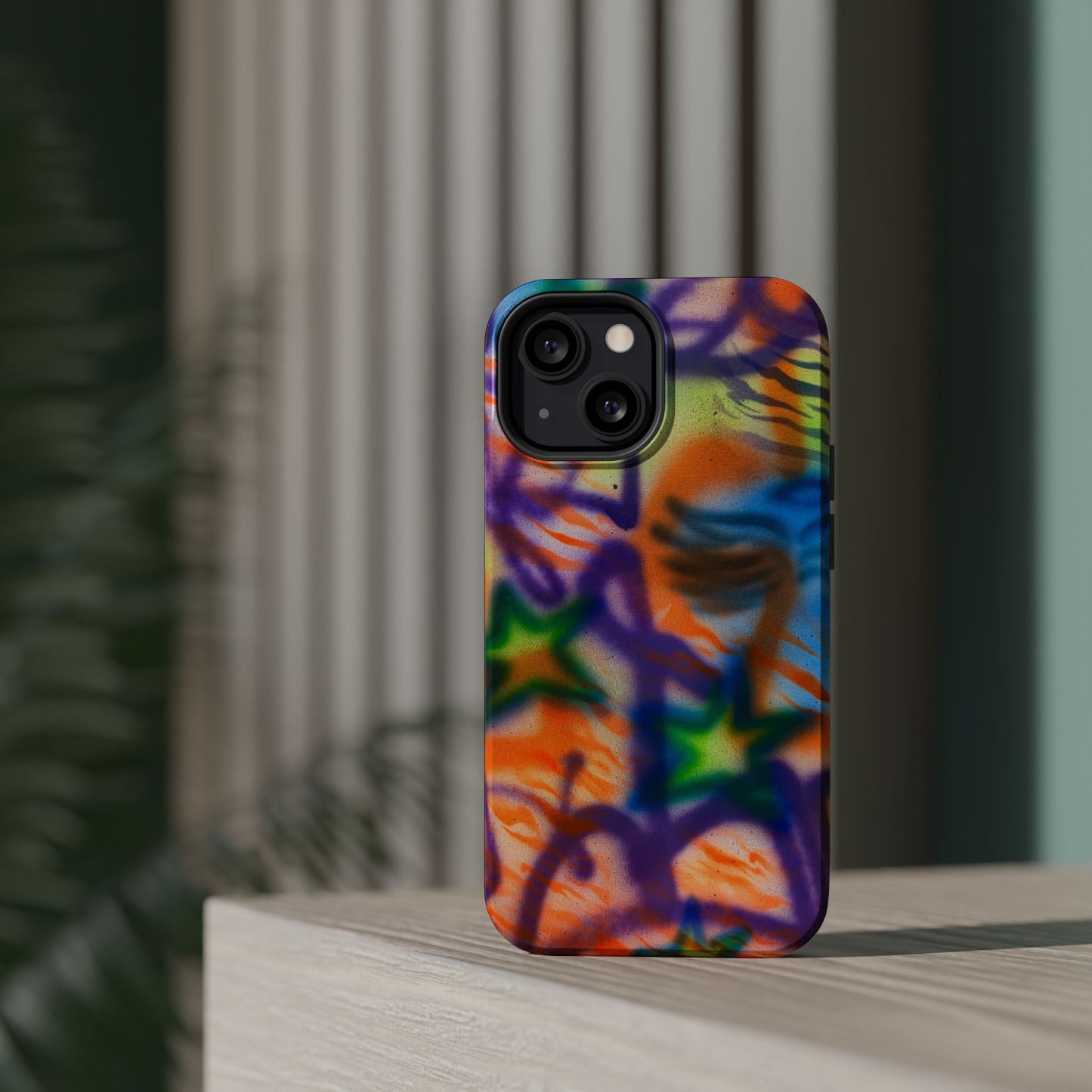 MagSafe "streetwear angel" airbrush iPhone case