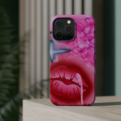 MagSafe limited edition "glitter aura" airbrush iPhone case