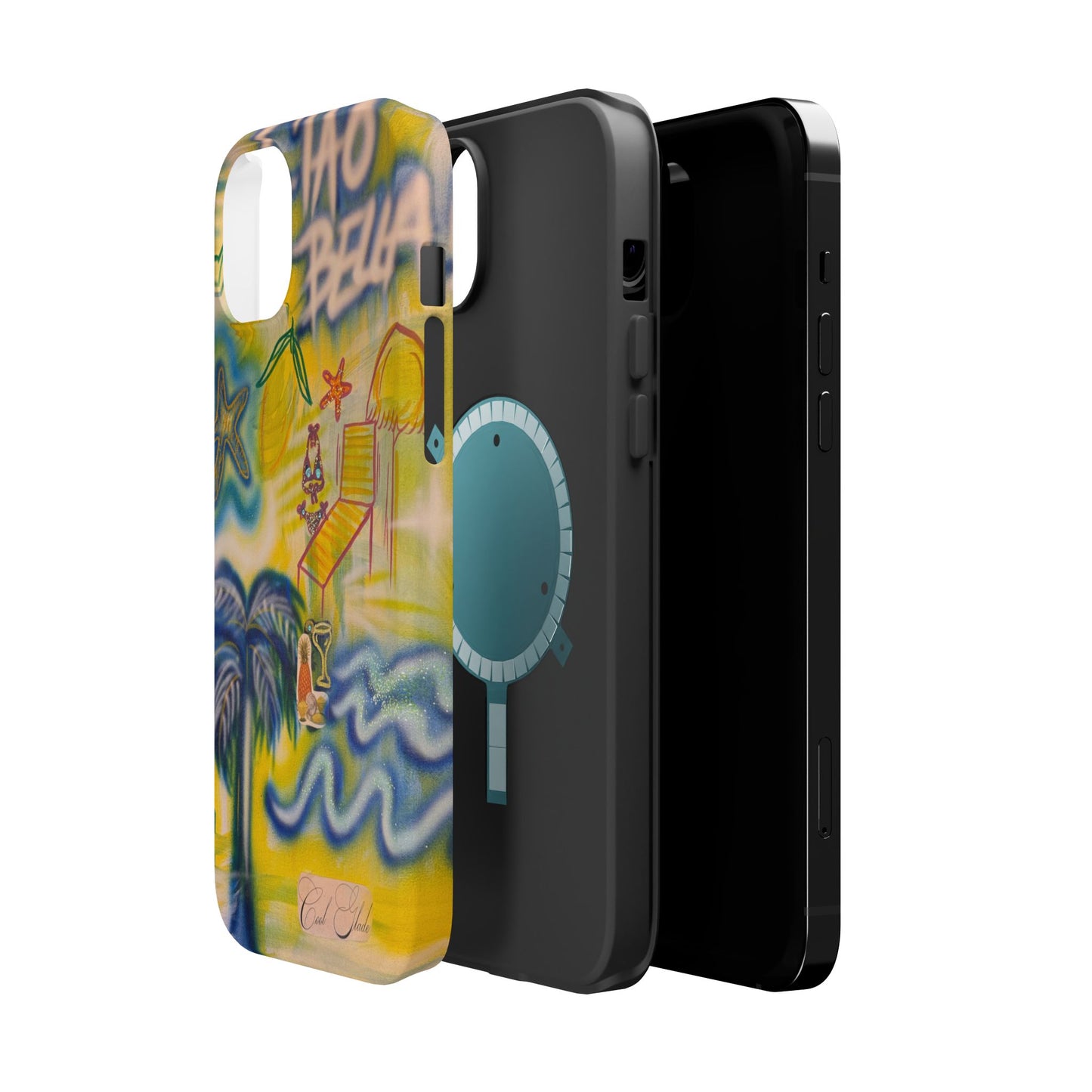MagSafe "ciao bella" airbrush iPhone case