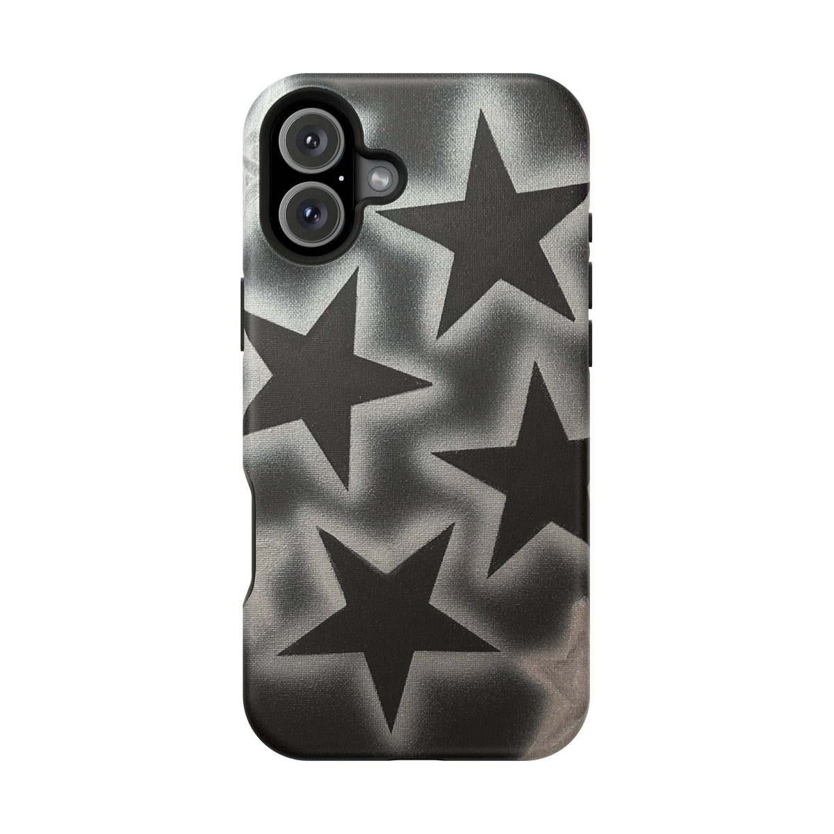 MagSafe "chrome stars" airbrush iPhone case