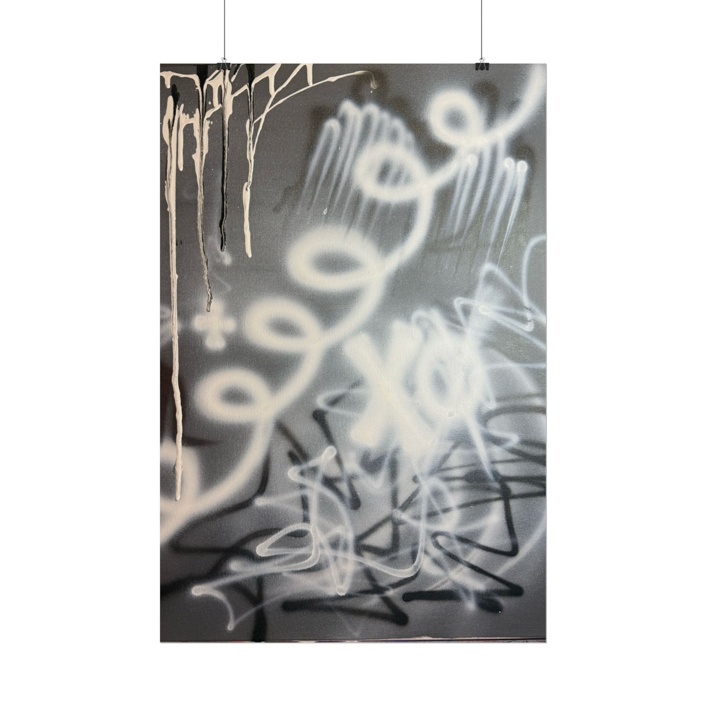 "spatial blur" airbrush rolled print