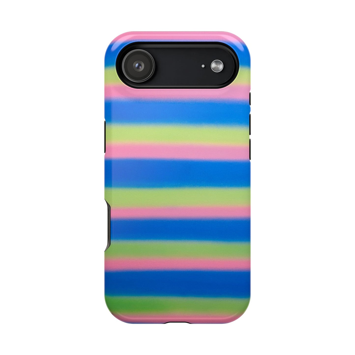 MagSafe "sherbet stripes" airbrush iPhone case