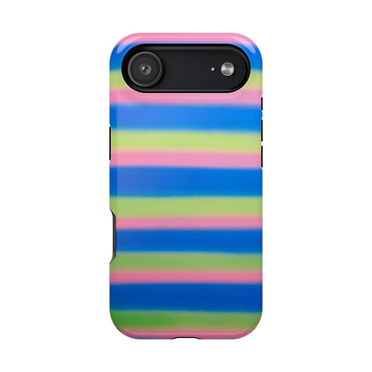 MagSafe "sherbet stripes" airbrush iPhone case