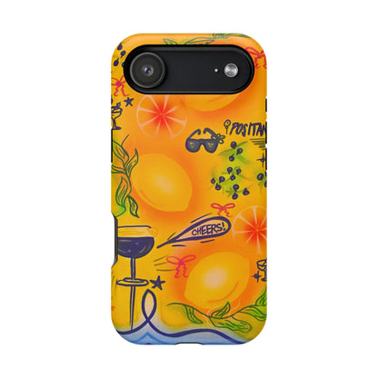 MagSafe Airbrush iPhone Hülle „citrus coastline“