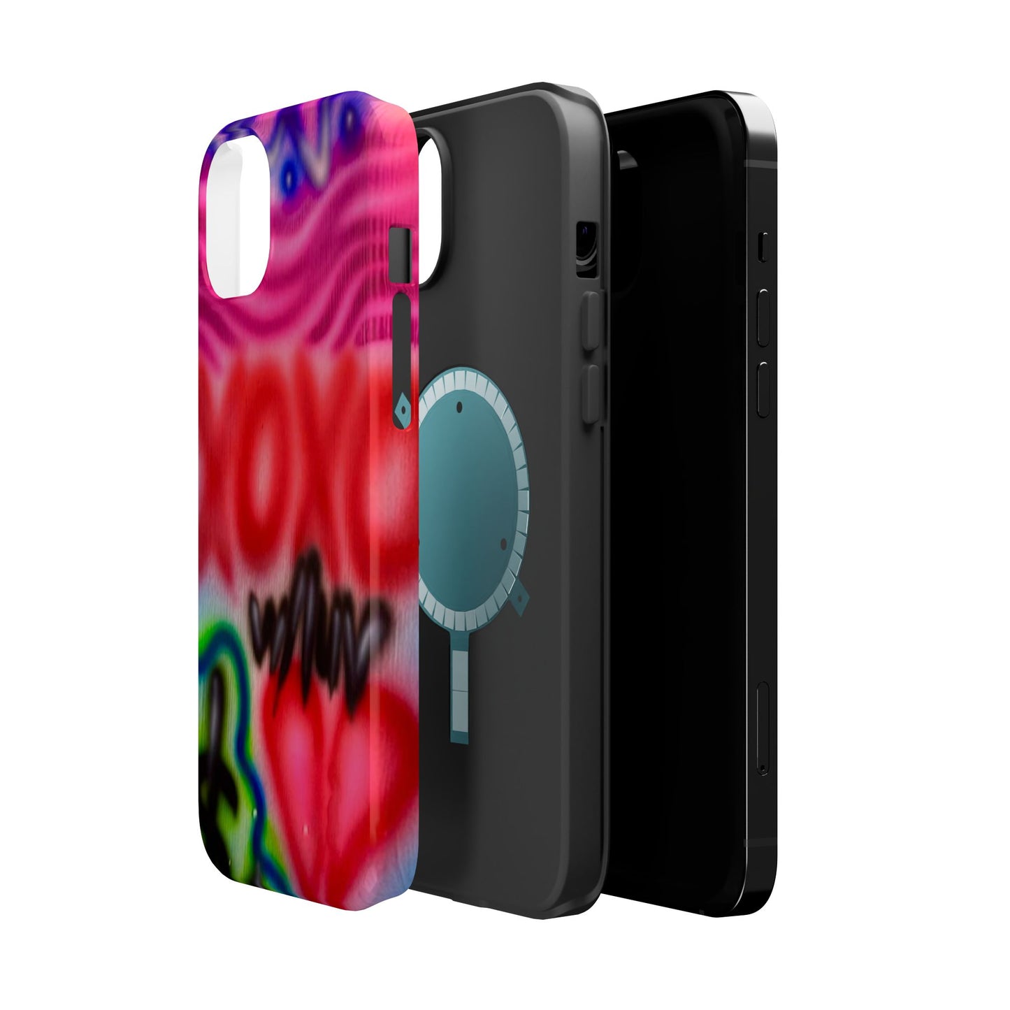 MagSafe Airbrush-iPhone-Hülle „with luv, xoxo“