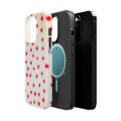 MagSafe "vanilla cherry polka dot" airbrush iPhone case