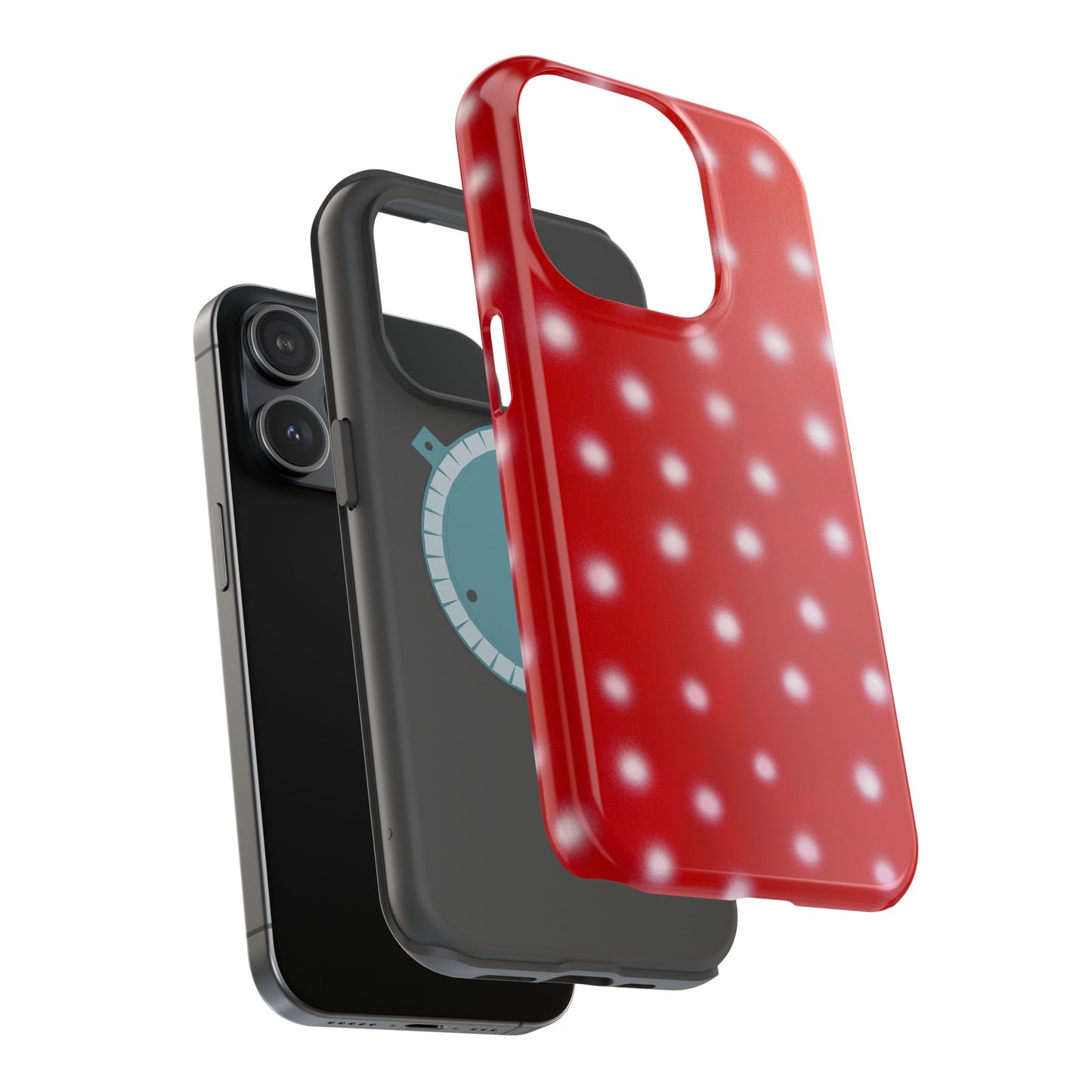 MagSafe "cherry crush polka dot" airbrush iPhone case