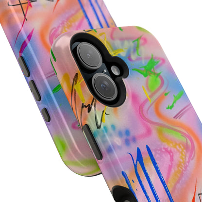 MagSafe "neon haze" airbrush iPhone case